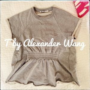 T by Alexander Wang Grey Crewneck Tee - Small